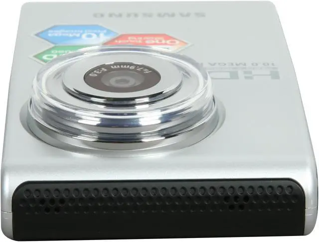 Alt view image 6 of 10 - SAMSUNG HMX-U10 Silver 10.0 MP 2.0" 154K LCD Full HD Camcorder
