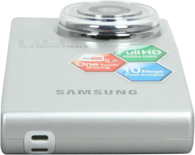 Alt view image 7 of 10 - SAMSUNG HMX-U10 Silver 10.0 MP 2.0" 154K LCD Full HD Camcorder