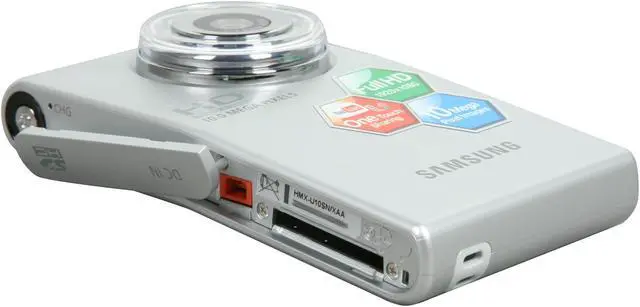Alt view image 9 of 10 - SAMSUNG HMX-U10 Silver 10.0 MP 2.0" 154K LCD Full HD Camcorder