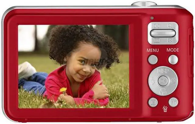 Alt view image 4 of 5 - SAMSUNG SL600 Red 12.2 MP 5X Optical Zoom 27mm Wide Angle Digital Camera