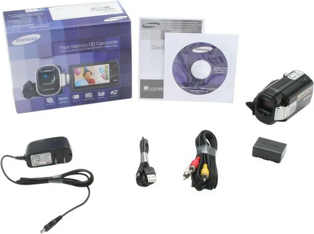 Alt view image 8 of 8 - SAMSUNG SMX-F40 Black 1/6" CCD 2.7" 230K LCD 52X Optical Zoom Digital Memory Camcorder