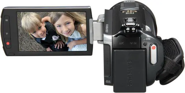 Alt view image 4 of 8 - SAMSUNG HMX-S10 Black 1/2.33" CMOS 10MP 3.5" Touch LCD 18X Optical Zoom Full HD Camcorder