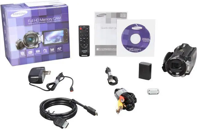 Alt view image 8 of 8 - SAMSUNG HMX-S10 Black 1/2.33" CMOS 10MP 3.5" Touch LCD 18X Optical Zoom Full HD Camcorder