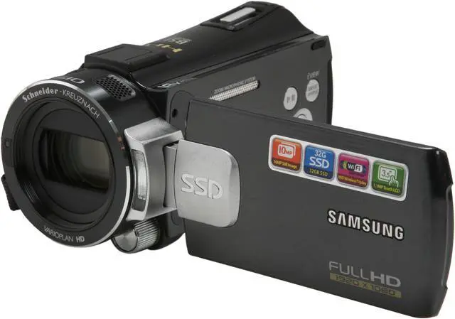 Main image of SAMSUNG HMX-S15 Black 1/2.33" CMOS 3.5" Touch LCD 15X Optical Zoom 32GB SSD Full HD Camcorder