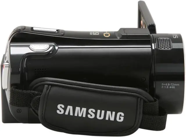 Alt view image 3 of 11 - SAMSUNG HMX-S15 Black 1/2.33" CMOS 3.5" Touch LCD 15X Optical Zoom 32GB SSD Full HD Camcorder