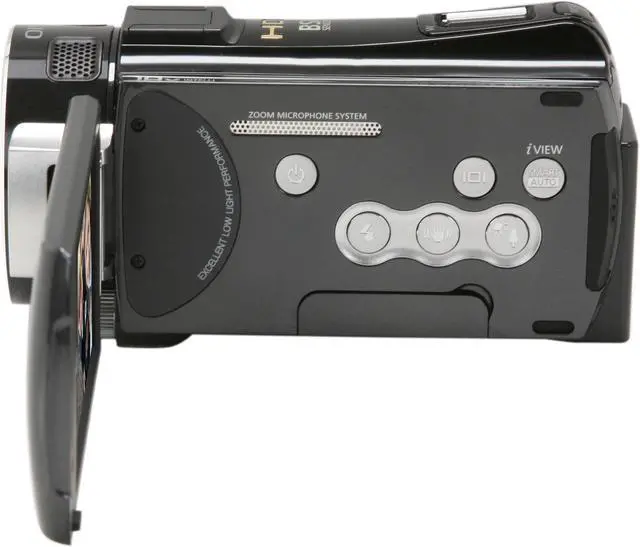 Alt view image 5 of 11 - SAMSUNG HMX-S15 Black 1/2.33" CMOS 3.5" Touch LCD 15X Optical Zoom 32GB SSD Full HD Camcorder