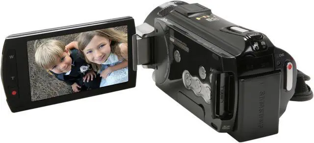 Alt view image 8 of 11 - SAMSUNG HMX-S15 Black 1/2.33" CMOS 3.5" Touch LCD 15X Optical Zoom 32GB SSD Full HD Camcorder