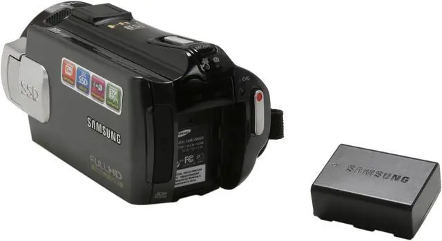 Alt view image 9 of 11 - SAMSUNG HMX-S15 Black 1/2.33" CMOS 3.5" Touch LCD 15X Optical Zoom 32GB SSD Full HD Camcorder