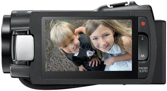 Alt view image 3 of 6 - SAMSUNG HMX-H205BN Black 1/4.1" CMOS 2.7" 230K Touch LCD 20X Optical Zoom Full HD HDD/Flash Memory Camcorder