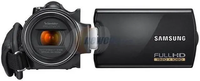 Alt view image 5 of 6 - SAMSUNG HMX-H205BN Black 1/4.1" CMOS 2.7" 230K Touch LCD 20X Optical Zoom Full HD HDD/Flash Memory Camcorder