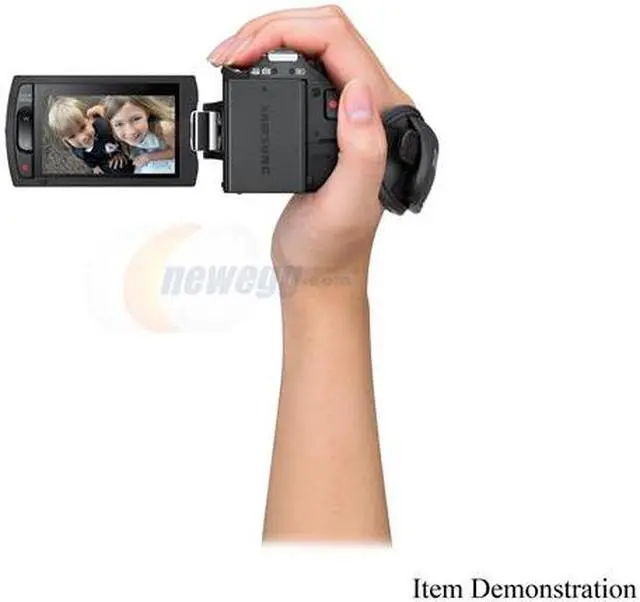 Alt view image 6 of 6 - SAMSUNG HMX-H205BN Black 1/4.1" CMOS 2.7" 230K Touch LCD 20X Optical Zoom Full HD HDD/Flash Memory Camcorder