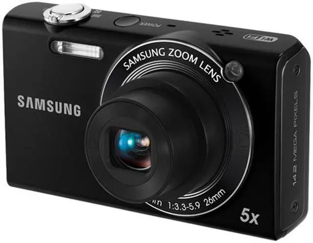 Main image of SAMSUNG SH100 Black 14 MP 5X Optical Zoom 26mm Wide Angle Digital Camera