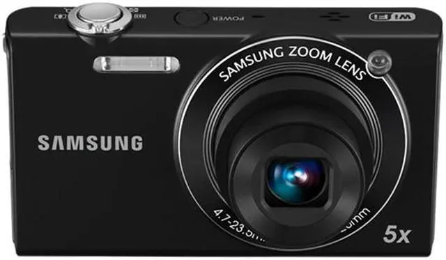 Alt view image 2 of 5 - SAMSUNG SH100 Black 14 MP 5X Optical Zoom 26mm Wide Angle Digital Camera