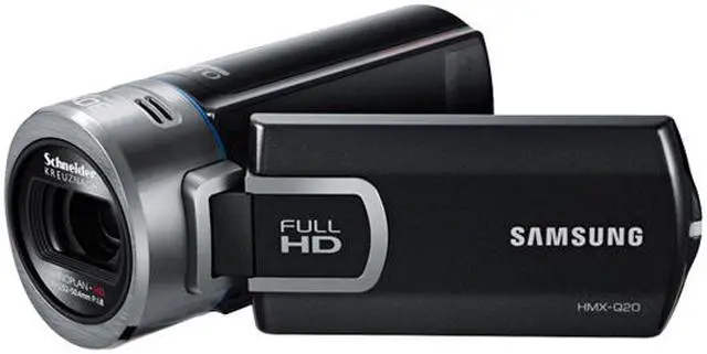 Alt view image 3 of 12 - SAMSUNG Q20 (HMX-Q20BN/XAA) Black 1/4" CMOS 2.7" 230K Touch LCD 20X Optical Zoom Full HD Camcorder