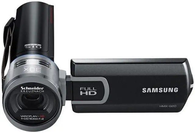 Alt view image 6 of 12 - SAMSUNG Q20 (HMX-Q20BN/XAA) Black 1/4" CMOS 2.7" 230K Touch LCD 20X Optical Zoom Full HD Camcorder