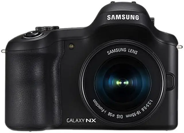 Alt view image 5 of 7 - SAMSUNG Galaxy NX GN120 EK-GN120ZKAXAR Black 20.3 MP 4.77" Touch LCD Mirrorless Digital Camera with 18-55mm Lens