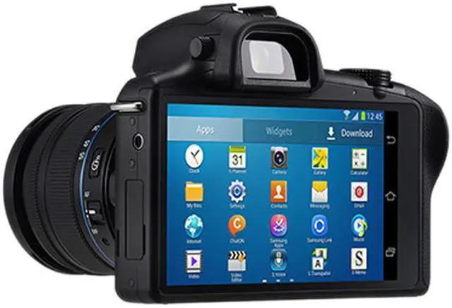 Alt view image 6 of 7 - SAMSUNG Galaxy NX GN120 EK-GN120ZKAXAR Black 20.3 MP 4.77" Touch LCD Mirrorless Digital Camera with 18-55mm Lens