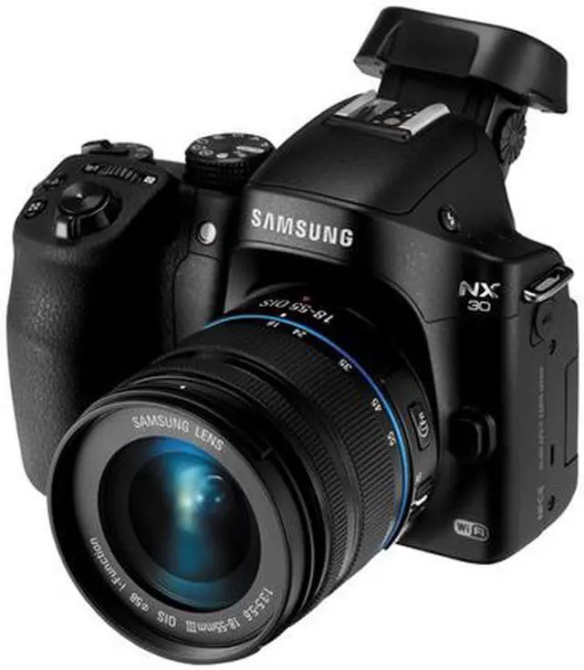 Alt view image 8 of 14 - SAMSUNG NX30 Mirrorless Digital Camera with 18-55mm f/3.5-5.6 OIS Lens
