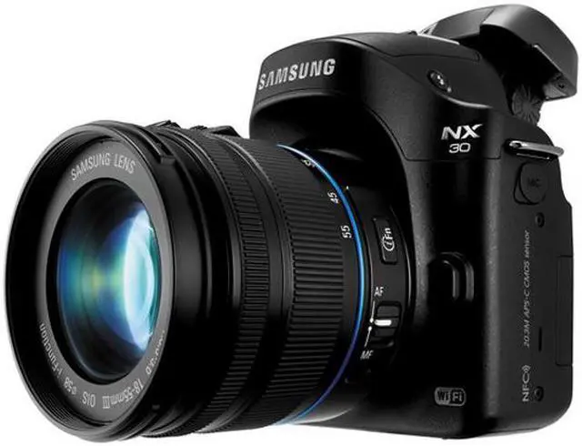 Alt view image 6 of 14 - SAMSUNG NX30 Mirrorless Digital Camera with 18-55mm f/3.5-5.6 OIS Lens
