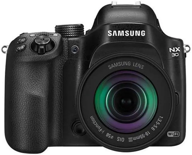 Alt view image 3 of 14 - SAMSUNG NX30 Mirrorless Digital Camera with 18-55mm f/3.5-5.6 OIS Lens