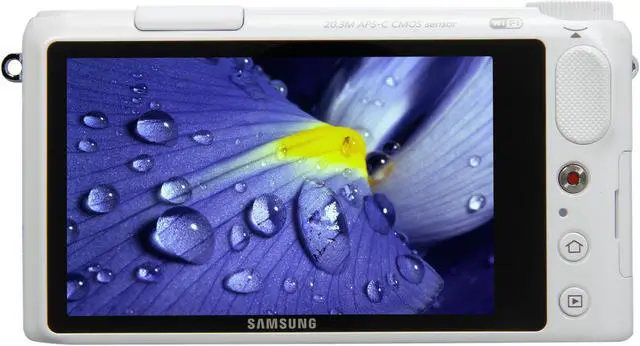 Alt view image 4 of 10 - Samsung NX2000 Mirrorless Digital Camera with 20-50mm f/3.5-5.6 Lens (White)