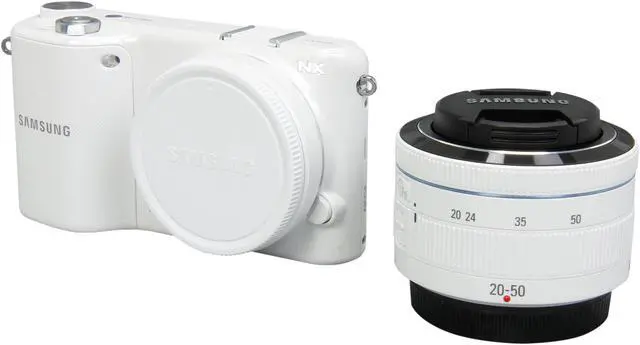 Alt view image 8 of 10 - Samsung NX2000 Mirrorless Digital Camera with 20-50mm f/3.5-5.6 Lens (White)