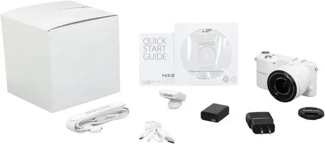 Alt view image 10 of 10 - Samsung NX2000 Mirrorless Digital Camera with 20-50mm f/3.5-5.6 Lens (White)