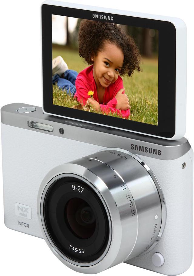 Main image of SAMSUNG NX Mini EV-NXF1ZZB2HUS White 20.5 MP 3.0" 460.8K Touch LCD Smart Camera with 9-27mm Lens & Flash
