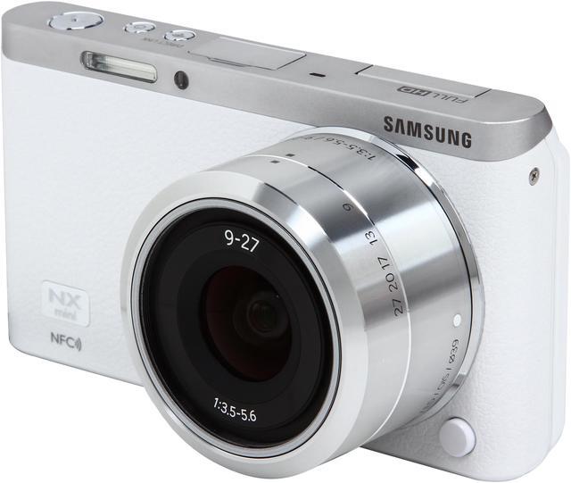 Alt view image 2 of 12 - SAMSUNG NX Mini EV-NXF1ZZB2HUS White 20.5 MP 3.0" 460.8K Touch LCD Smart Camera with 9-27mm Lens & Flash