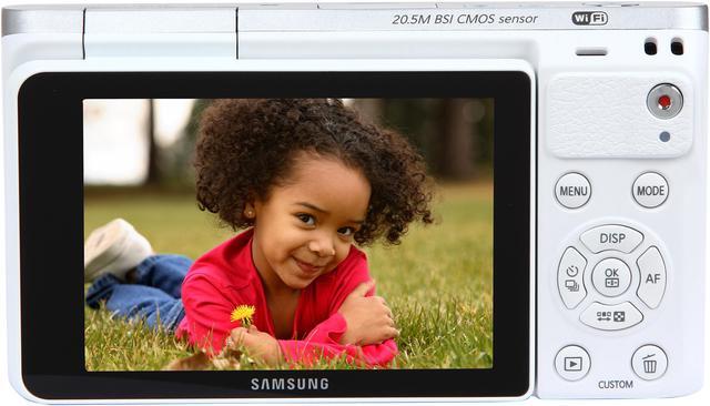 Alt view image 5 of 12 - SAMSUNG NX Mini EV-NXF1ZZB2HUS White 20.5 MP 3.0" 460.8K Touch LCD Smart Camera with 9-27mm Lens & Flash