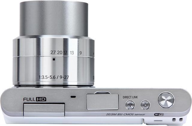 Alt view image 7 of 12 - SAMSUNG NX Mini EV-NXF1ZZB2HUS White 20.5 MP 3.0" 460.8K Touch LCD Smart Camera with 9-27mm Lens & Flash