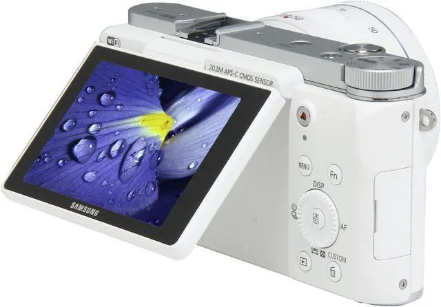 Alt view image 6 of 12 - SAMSUNG NX3000 EV-NX3000BEHUS White 20.3MP 3.0" 460.8K LCD Mirrorless Digital Camera with 20-50mm Lens