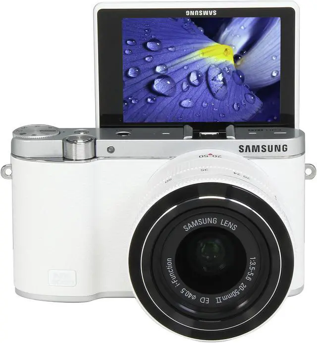 Alt view image 9 of 12 - SAMSUNG NX3000 EV-NX3000BEHUS White 20.3MP 3.0" 460.8K LCD Mirrorless Digital Camera with 20-50mm Lens