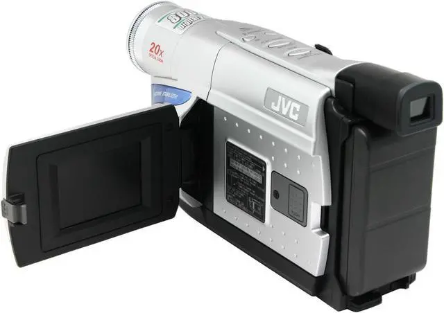 Alt view image 4 of 10 - JVC GR-AXM18US 1/6" CCD 2.5" 112K LCD 20X Optical Zoom VHS-C Digital Camcorder