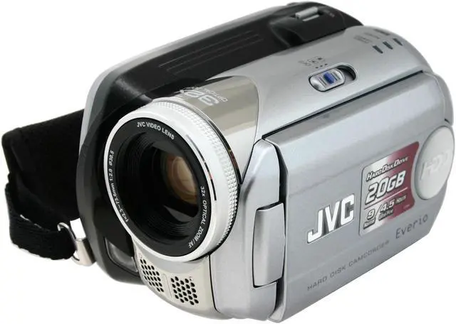 Alt view image 2 of 13 - JVC GZ-MG21U 1/6" 680k CCD 2.5" LCD 32X Optical Zoom HDD/Flash Memory Camcorder