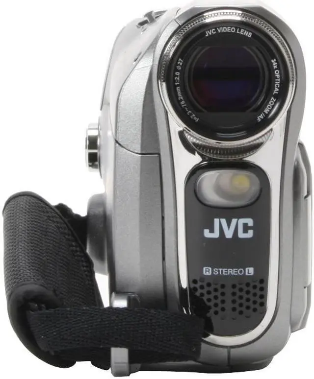 Alt view image 3 of 13 - JVC GR-D770 Silver 2.7" LCD 34X Optical Zoom Digital Camcorder