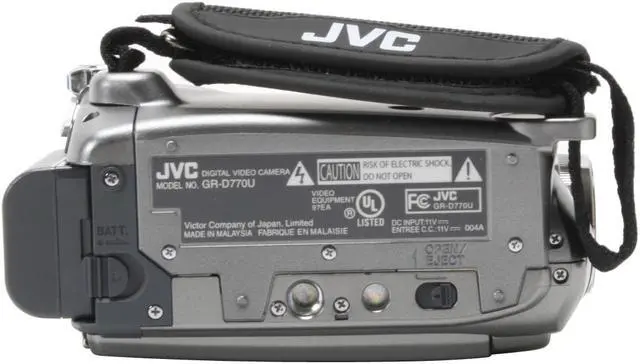 Alt view image 9 of 13 - JVC GR-D770 Silver 2.7" LCD 34X Optical Zoom Digital Camcorder