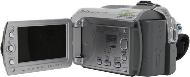 Alt view image 6 of 14 - JVC GZ-MG130 1/6" CCD 2.7" 112K LCD 34X Optical Zoom HDD/Flash Memory Camcorder