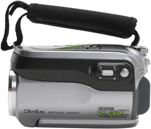 Alt view image 8 of 14 - JVC GZ-MG130 1/6" CCD 2.7" 112K LCD 34X Optical Zoom HDD/Flash Memory Camcorder