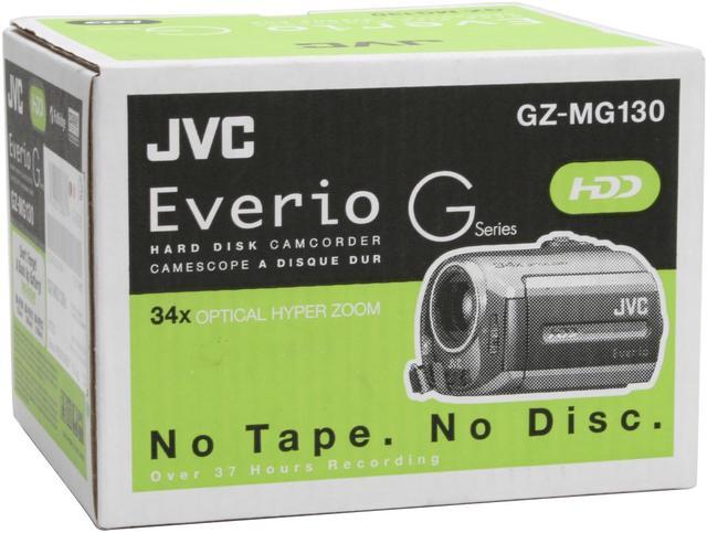 Alt view image 14 of 14 - JVC GZ-MG130 1/6" CCD 2.7" 112K LCD 34X Optical Zoom HDD/Flash Memory Camcorder