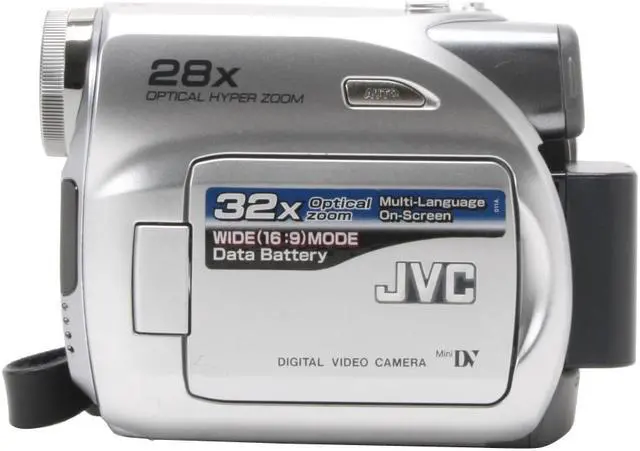 Alt view image 4 of 13 - JVC GR-D347US 1/6" CCD 2.5" LCD 28X Optical Zoom MiniDV Camcorder