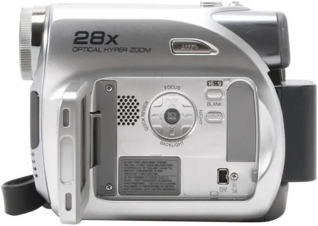 Alt view image 5 of 13 - JVC GR-D347US 1/6" CCD 2.5" LCD 28X Optical Zoom MiniDV Camcorder