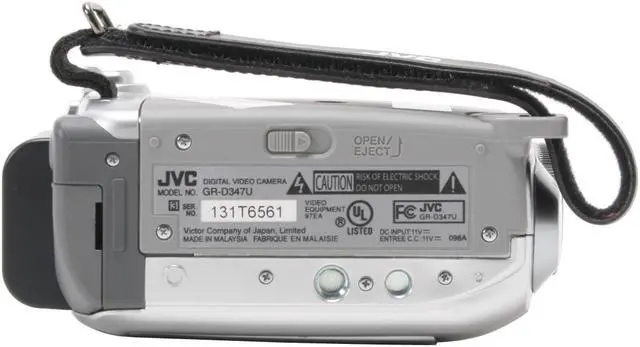 Alt view image 9 of 13 - JVC GR-D347US 1/6" CCD 2.5" LCD 28X Optical Zoom MiniDV Camcorder