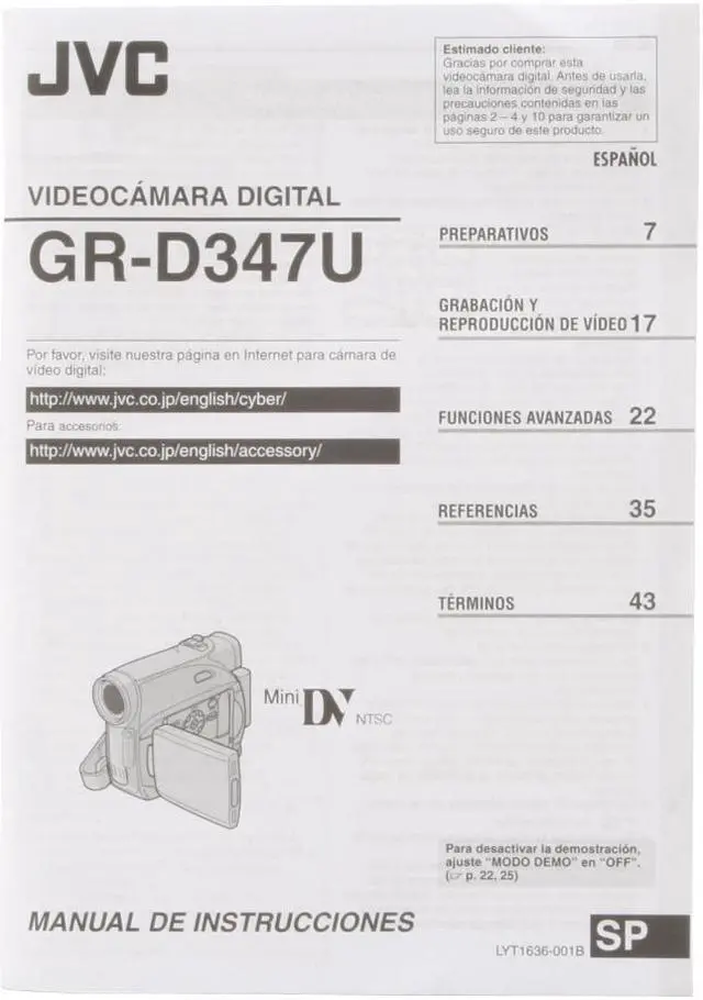 Alt view image 12 of 13 - JVC GR-D347US 1/6" CCD 2.5" LCD 28X Optical Zoom MiniDV Camcorder