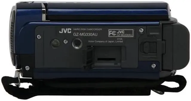 Alt view image 10 of 13 - JVC Everio GZ-MG330 Blue 1/6" CCD 2.7"112K LCD 35X Optical Zoom 30GB HDD/microSD Hybrid Digital Camcorder