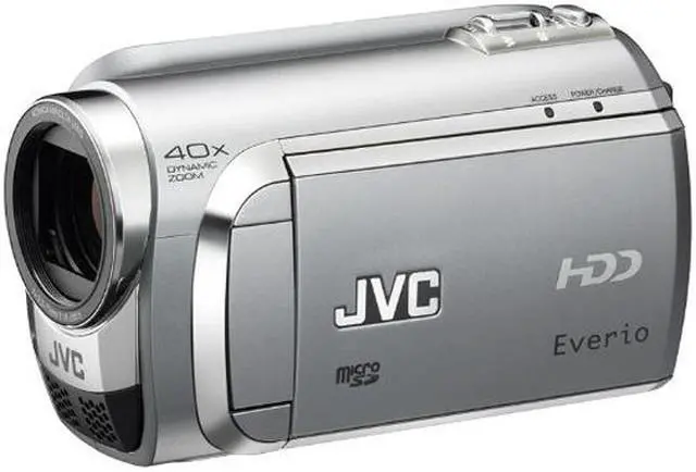 Main image of JVC Everio GZ-MG630S DIAMOND Silver 1/6" CCD 2.7" 123K 35X Optical Zoom 60 GB Internal Hard Disk Drive Camcorder