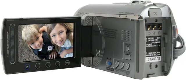 Alt view image 4 of 14 - JVC Everio GZ-MG630S DIAMOND Silver 1/6" CCD 2.7" 123K 35X Optical Zoom 60 GB Internal Hard Disk Drive Camcorder