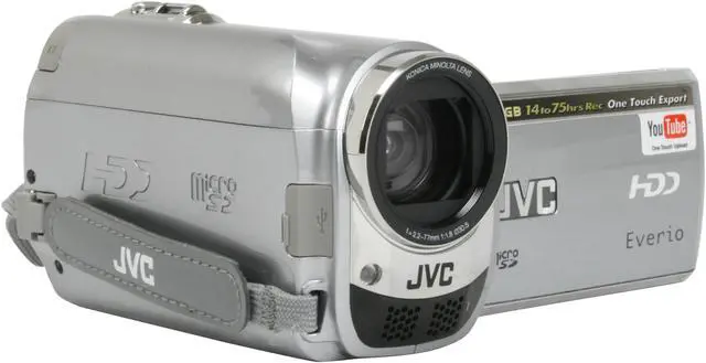 Alt view image 8 of 14 - JVC Everio GZ-MG630S DIAMOND Silver 1/6" CCD 2.7" 123K 35X Optical Zoom 60 GB Internal Hard Disk Drive Camcorder