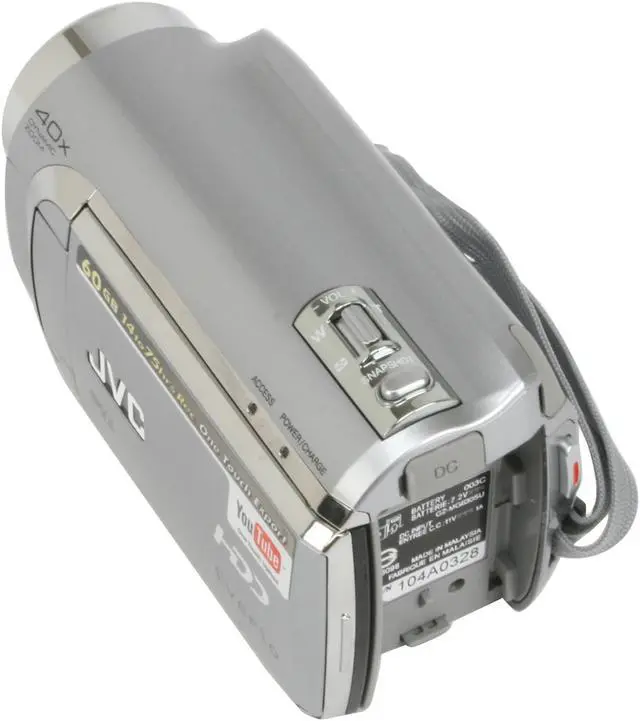 Alt view image 11 of 14 - JVC Everio GZ-MG630S DIAMOND Silver 1/6" CCD 2.7" 123K 35X Optical Zoom 60 GB Internal Hard Disk Drive Camcorder
