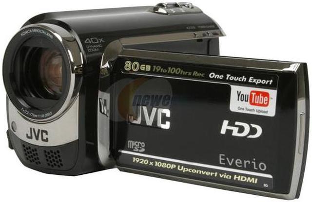 JVC Everio GZ-MG670 Black 80GB Hard Disk Drive HD Camcorder 